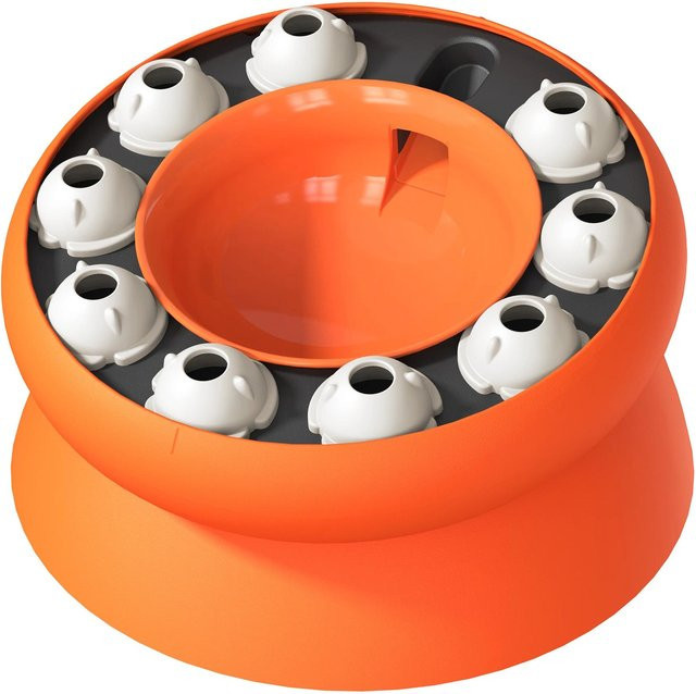 Var Vogue Katzenspielzeug Slow Feeder Katzennapf, orange - Bild 1