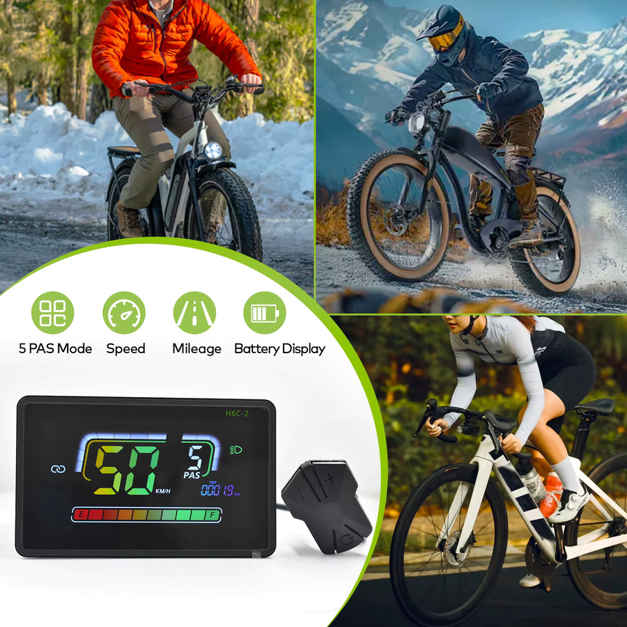 Haytrix H6C-2 Bluetooth LCD Fahrradcomputer für E-Bike und Mountainbike, Kilometerzähler in Schwarz, wasserdichtes Zubehör - Bild 5