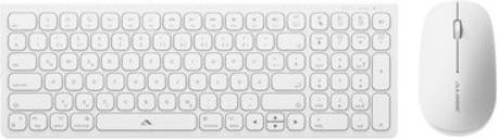 Alogic Echelon Compact USB-C Bluetooth Tastatur und Maus-Set, QWERTZ Layout, Weiß - Bild 1