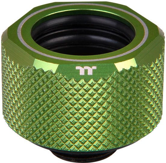 Thermaltake Pacific C-PRO G1/4 PETG Tube 16mm OD Compression Fitting Wasserkühlung Green - Bild 1