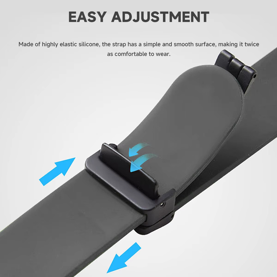 FancyWrist Uhrenarmband Silikon, Schwarz, Unisex, für Amazfit T-Rex 2/3 - Bild 3