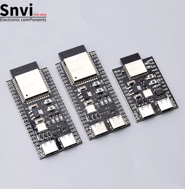 SNVI ESP32-S3 Entwicklungsboard DevKitC-1 N8R2 N16R8 WiFi Bluetooth Modul mit USB-C in Schwarz - Bild 1