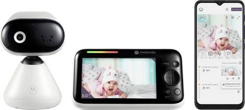 Motorola PIP1500 Connect Babyphone mit Kamera, Nachtsicht, Temperaturanzeige und WiFi in Weiß - Bild 1
