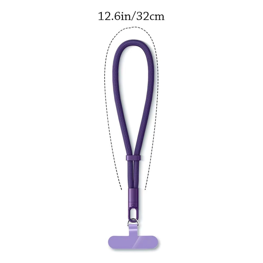 Verstellbares Handy-Lanyard in Orange als universelles Anti-Verlust Handgelenkband aus gewebtem Material - Bild 4