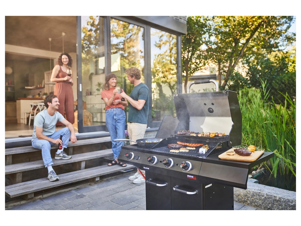 CHAR BROIL Gasgrill Advantage Core B3 in Schwarz mit Seitenbrenner, TRU-Infrared Technology und Warmhalterost - Bild 2