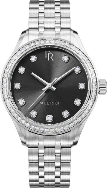 Paul Rich Damenuhr, Quarz, Edelstahl, Schwarz, 32 mm, 5 ATM - Bild 1