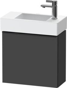 Duravit Waschtischunterschrank D-Neo Wandhängend mit 1 Tür in Schwarz und Weiß B/T/H: 48,4 x 22,2 x 44,0 cm - Bild 1