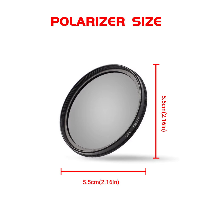 Universeller Clip-On ND Sternfilter und CPL Zirkularer Polarisationsfilter für Handykameras in Schwarz, 52mm Fotografie-Zubehör - Bild 2