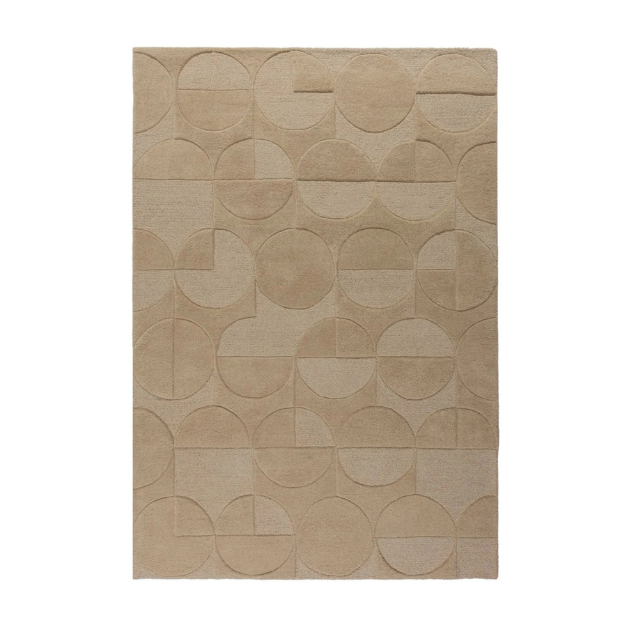 Flair Rugs Wollteppich Gigi in Beige, Handgetuftcht, Modernes Abstract Design, Breite: 200 cm, Tiefe: 290 cm - Bild 2