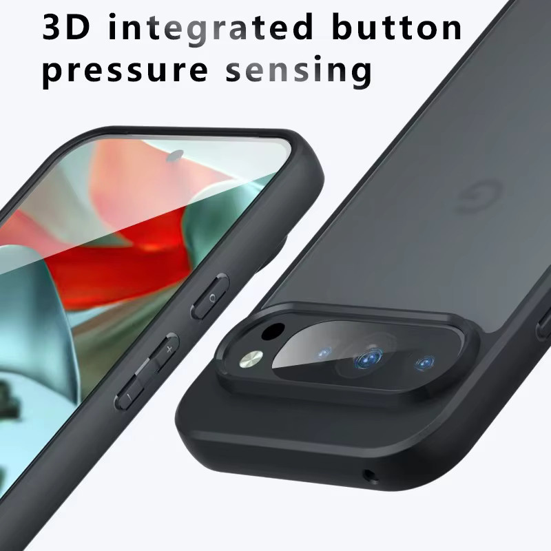 Fundas Stoßfeste Hülle für Google Pixel 10 Pro XL in Schwarz, Mattiert und Transparent - Bild 5