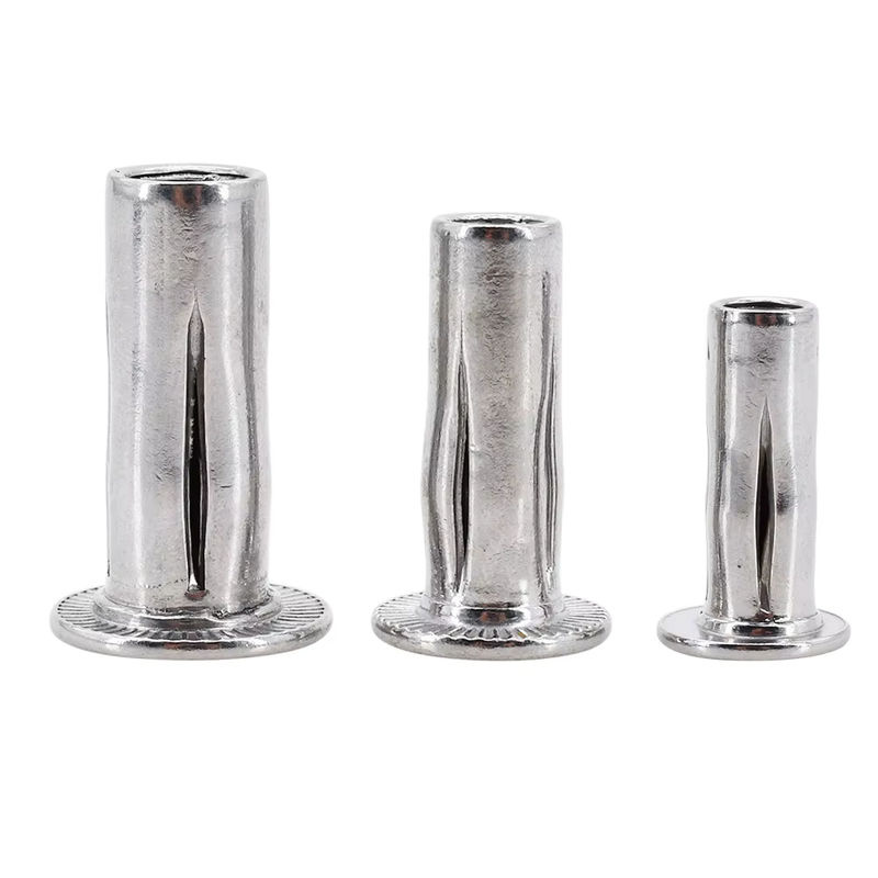 Chap Codie Expansionsnietmuttern Set aus Edelstahl 304 und verzinktem Eisen, flacher Kopf, Farbe Silber, M3 bis M8 - Bild 3