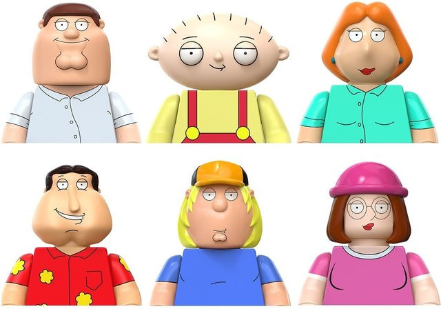 Keeppley Family Guy Peter Mini Actionfiguren, Bausteine Set - Bild 1