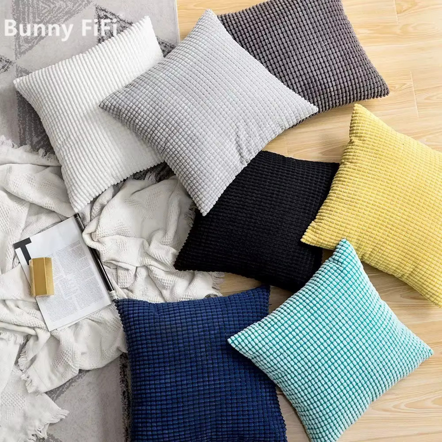 Dekorative Cord Kissenabdeckung BUNNY FiFi in Mais Korn, Farbe: Light Brown - Bild 3