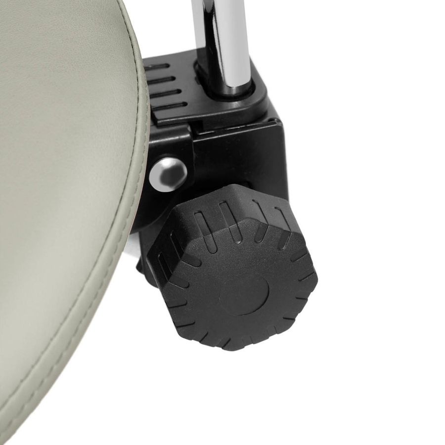 Physa Kosmetikstuhl Mannheim in Grau mit Sattelsitz und verstellbarer drehbarer Rückenlehne - Bild 2