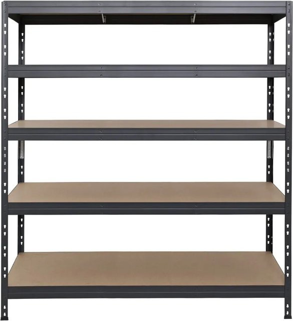 Ar Shelving Rivet Schwerlastregal mit 5 Böden in Anthrazit, H x B x T: 180 x 150 x 45 cm - Bild 1
