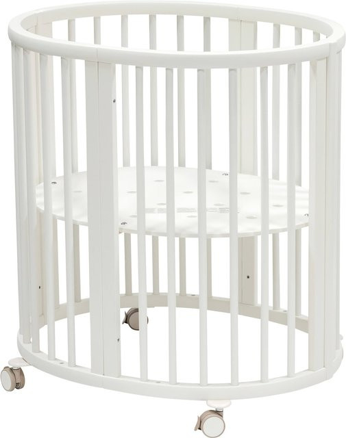 Stokke Sleepi Mini Babybett in Weiß inklusive Umbausatz zum Kinderbett und Matratze, B/T: 76,4 x 59 cm - Bild 1