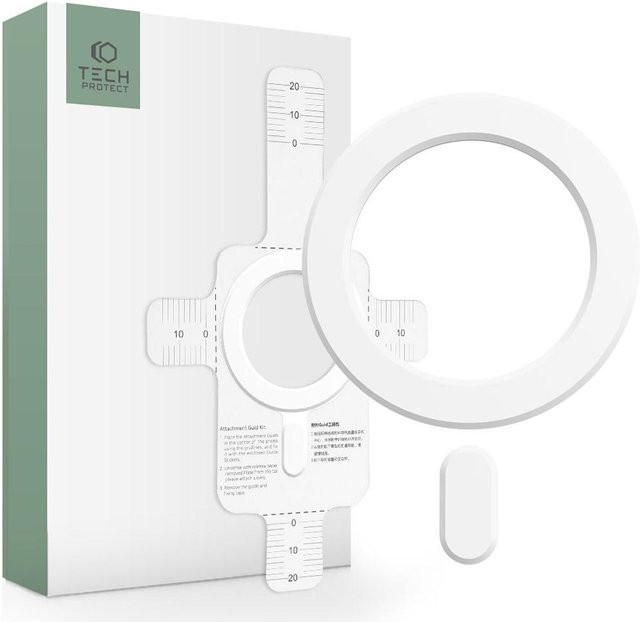 Tech-Protect Magmat MagSafe Universeller Magnetring Weiß - Bild 1