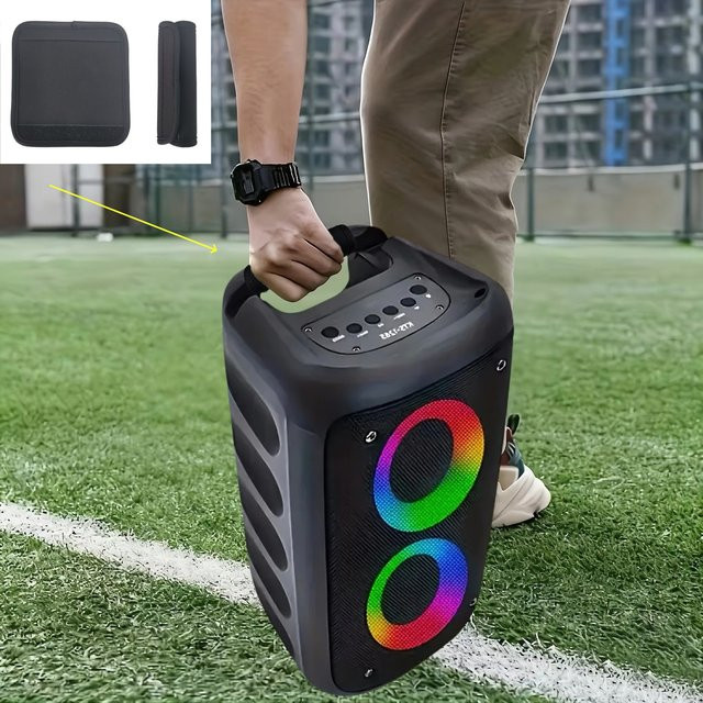 JBi Boombox 1/2/3 Lautsprechergriffschutz in Schwarz aus rutschfestem Textilmaterial - Bild 1
