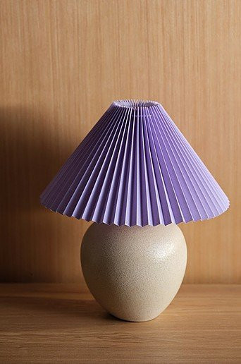 Jotex Lampenschirm KIKKI in Lila mit Kegelform aus Kunststoff und Papier - Bild 1