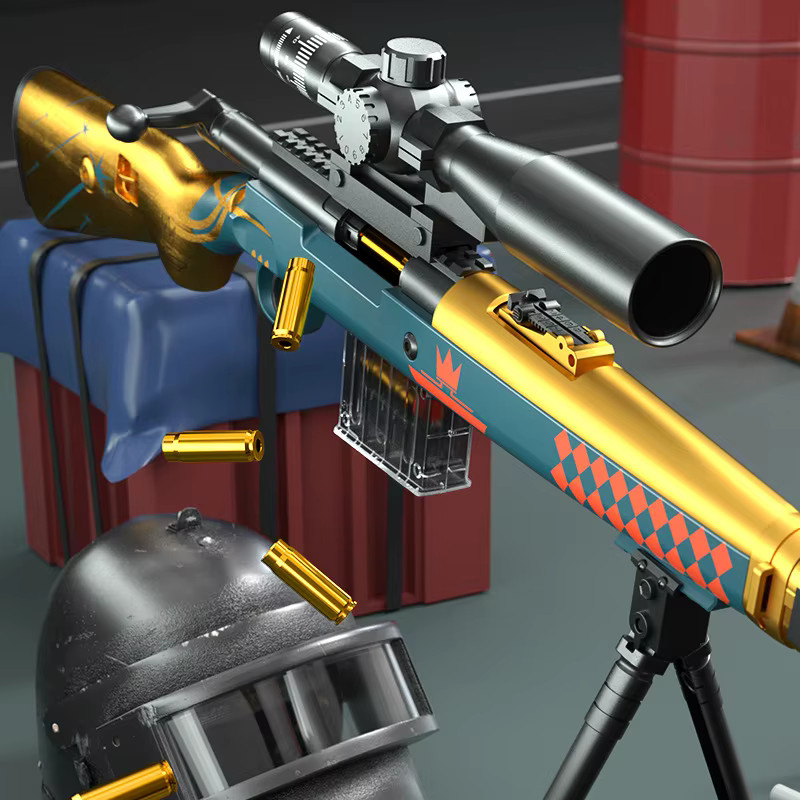 SALT POWER GUN AWM Softair-Gewehr, mit Hülsenauswurf, 130cm, Modellspielzeug - Bild 1