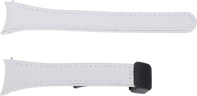 Fishine Uhrenarmband Silikon, Faltverschluss, Weiß, Unisex - Bild 1