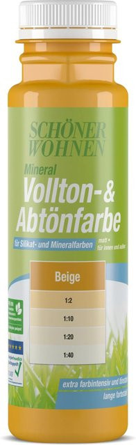 Schöner Wohnen Mineral Silikat-Vollton- und Abtönfarbe Beige matt 0,25 l - Bild 1