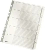 Leitz Zahlenregister A4 in Grau und Weiß aus Papier - Bild 1