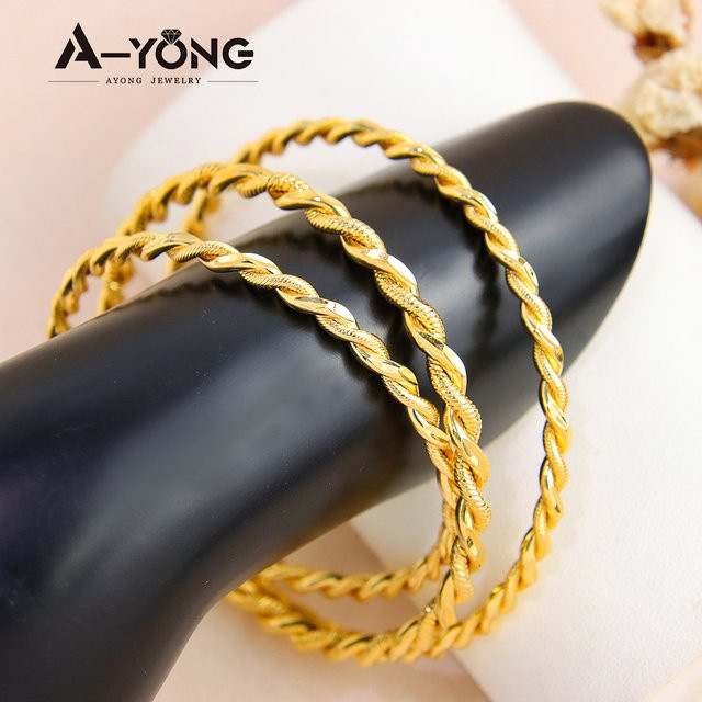 AYONG Armband Manschette, Messing, Gold, Damen - Bild 1