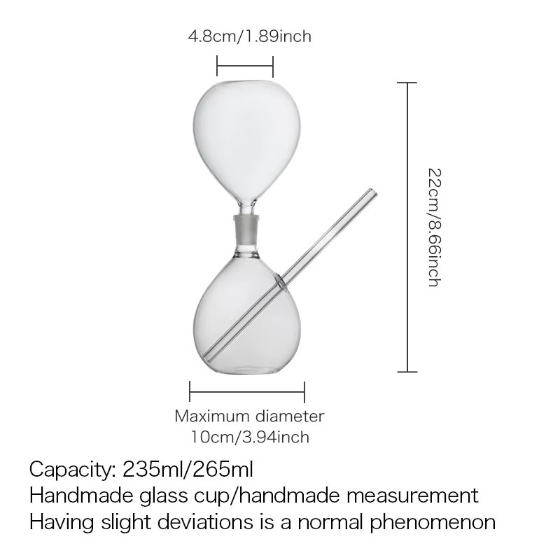 Inmeet Sanduhr-Cocktailglas aus Glas, transparent - Bild 4