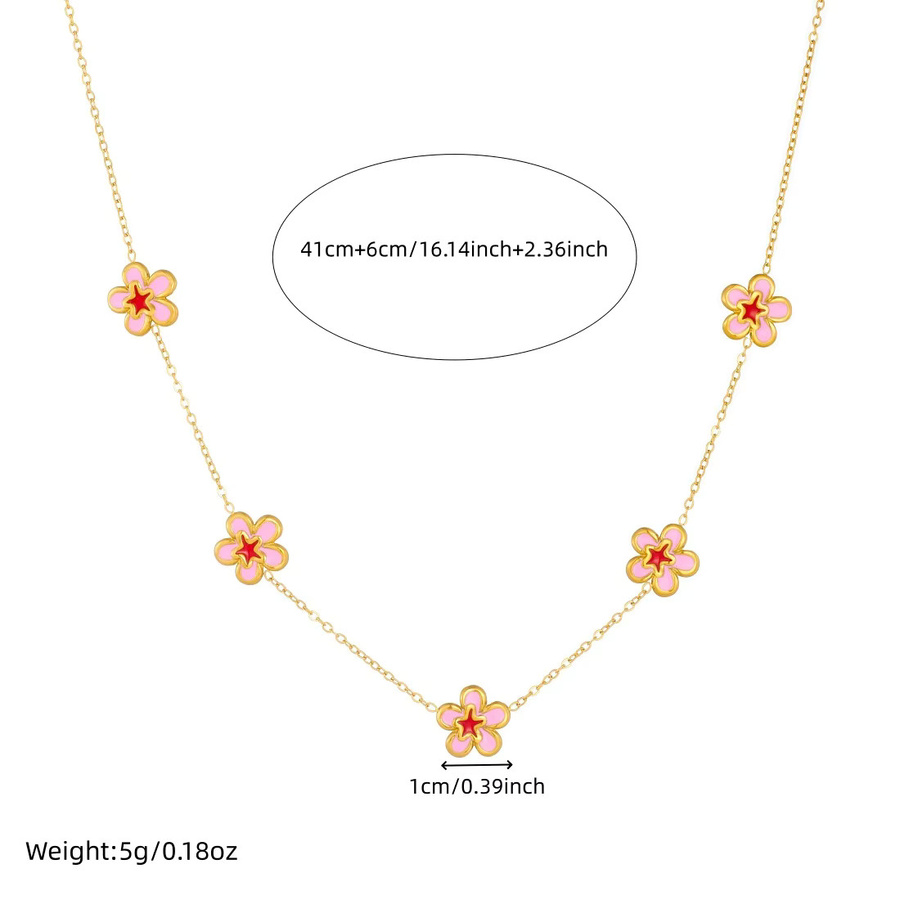 xiyanike Schmuck-Set Halskette und Ohrringe, Edelstahl, Damen - Bild 2