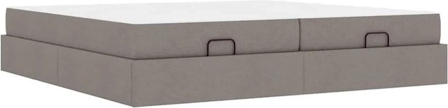 vidaXL Bettgestell mit Stauraum und Schubladen in Beige/Grau, B/T/H: 200 x 200 x 203 cm - Bild 1