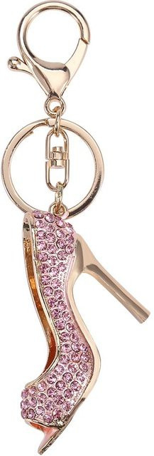 Schlüsselanhänger Wosawe Legierung, High Heel, Strasssteine, Rosa, Unisex - Bild 1