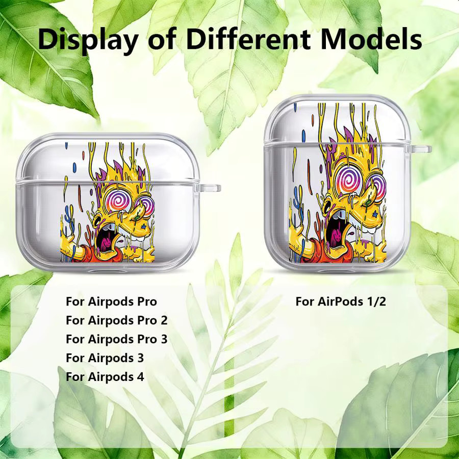 The Simpsons transparente Kopfhörerhülle für AirPods 1 2 3 Pro und Pro 2 - Bild 3