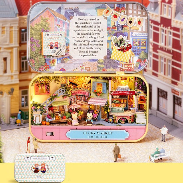 zuuton DIY Box Theater Puppenhaus Miniaturhaus, Fantasy, Holz, Bunt / Mehrfarbig - Bild 1