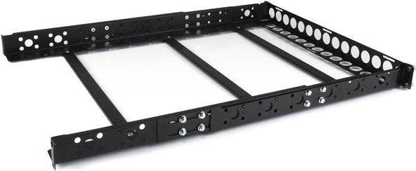 StarTech.com Universal Server Rack Rails 1U, verstellbare Tiefe, Schwarz, 48,30 cm (19 Zoll) - Bild 1