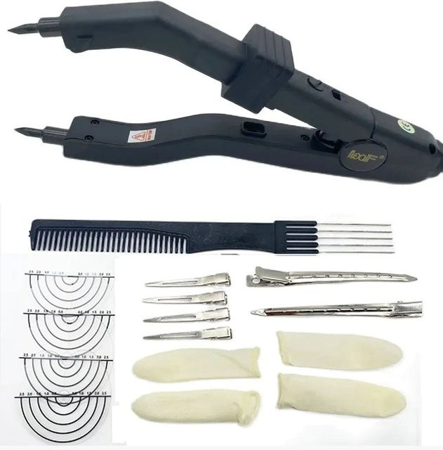 Haarklebegerät für Keratin-Bonding, Mini-Heizspitze, Schwarz - Bild 1