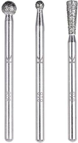 Wolfcraft 5988000 Diamantschleifstift-Set in Silber für Metall - Bild 1