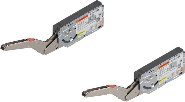 Blum Kraftspeicher-Set Aventos HK top LF 3.200-9.000 mit Systemschrauben in Silber - Bild 1