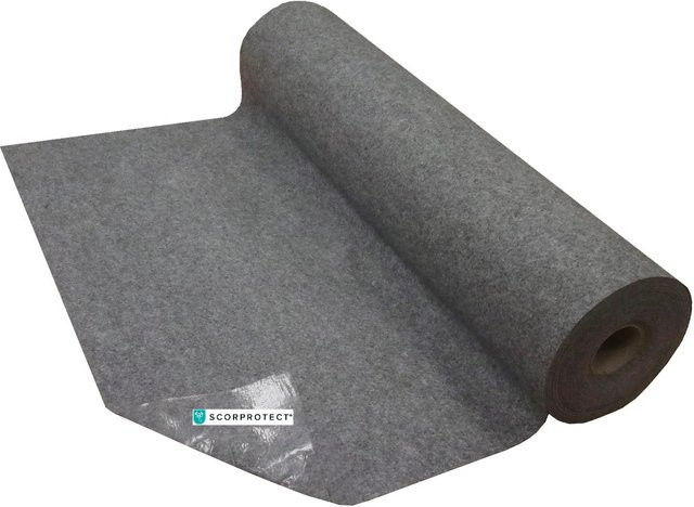 Scorprotect Abdeckvlies Sicher Schutzvlies Grau, Selbstklebend, 300 g/m², Breite: 1 m, Länge: 25 m - Bild 1