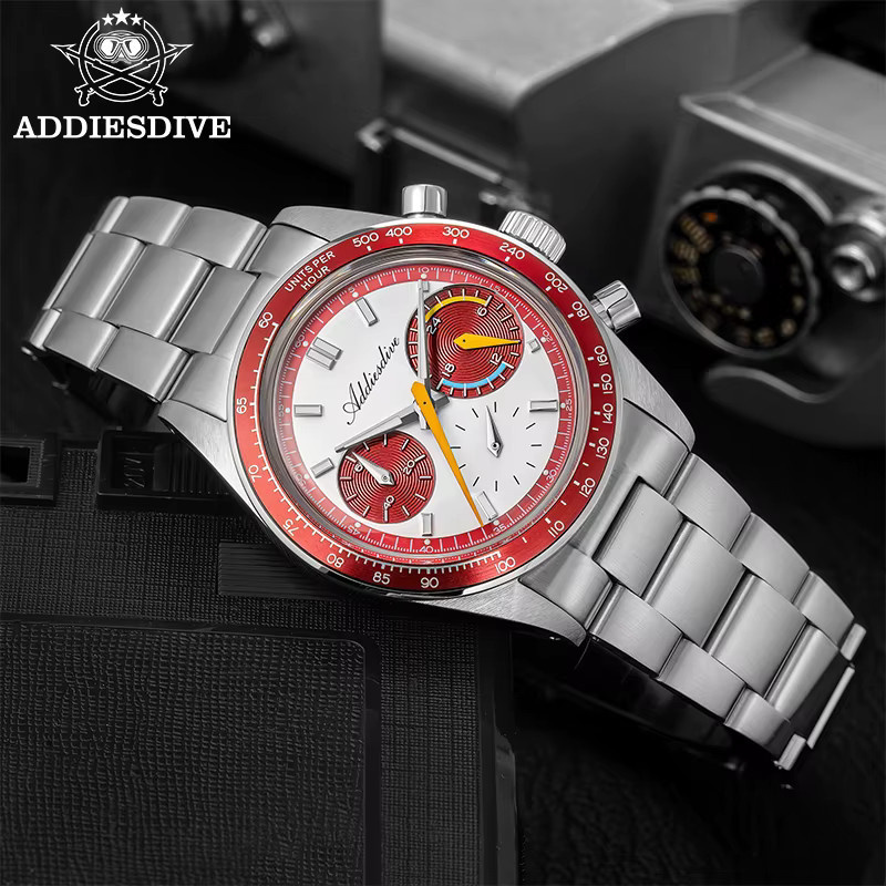 ADDIESDIVE Chronograph, Quarz, Edelstahl, 37 mm, Herren - Bild 4