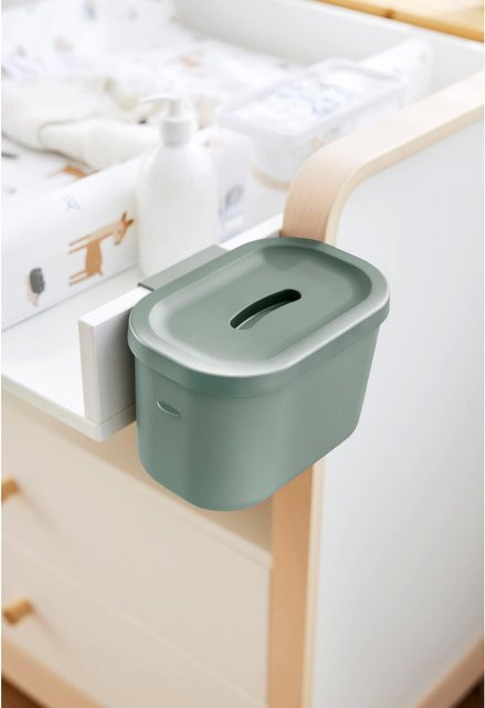 Rotho Babydesign Wickeltisch-Organizer KAYO mit Deckel, Grün, 3,2 l - Bild 1