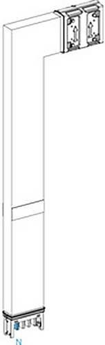 Schneider Electric KSA Winkelelement KSA400DLF41F, 400A, Brandschott Winkelprofil, Farbe: Weiß - Bild 1