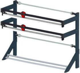 Rocholz Doppel-Schneidständer Modul waagerecht in Anthrazit und Grau mit 1600 mm Schnittbreite, B/T/H: 1940 x 970 x 1740 mm - Bild 1