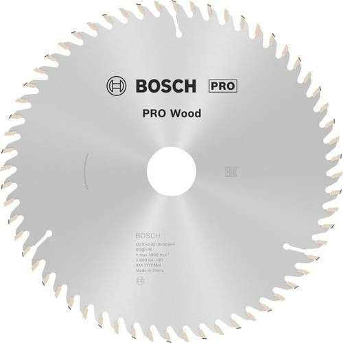 Bosch Optiline Wood Hartmetall Kreissägeblatt für Handkreissägen, Durchmesser: 210 mm, Bohrung: 30 mm, Breite: 2,8 mm, 60 Zähne - Bild 1