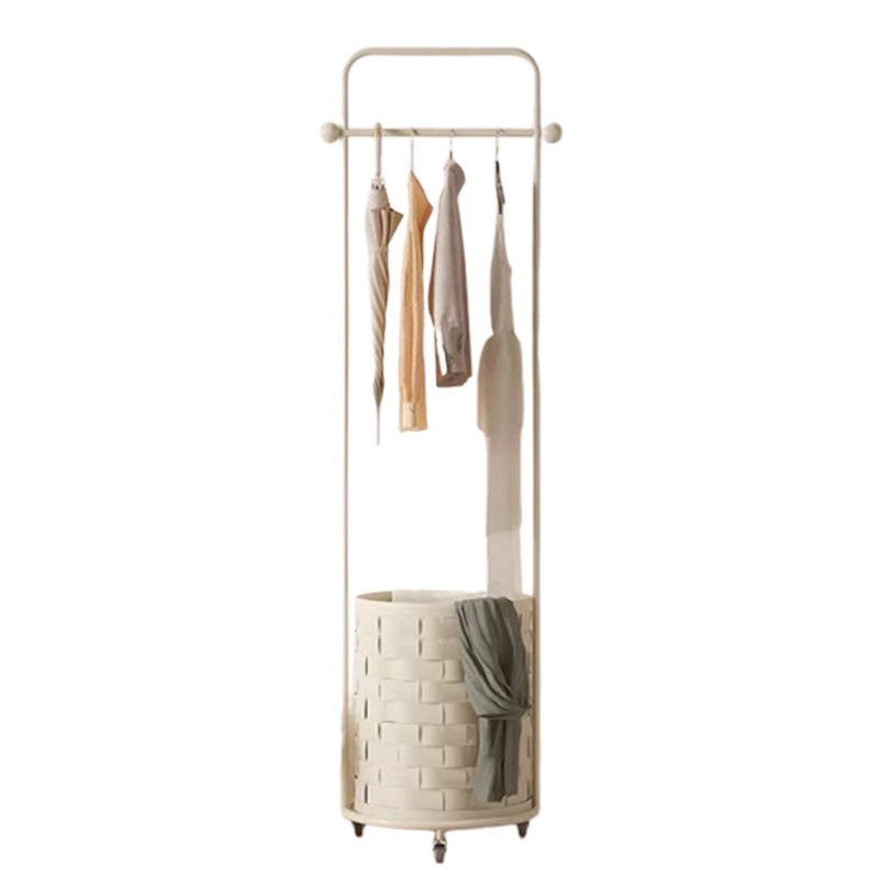 DUTRIEUX Kleiderständer Minimalistisch aus Metall in Weiß Matt für Wohnzimmer und Schlafzimmer - Bild 3