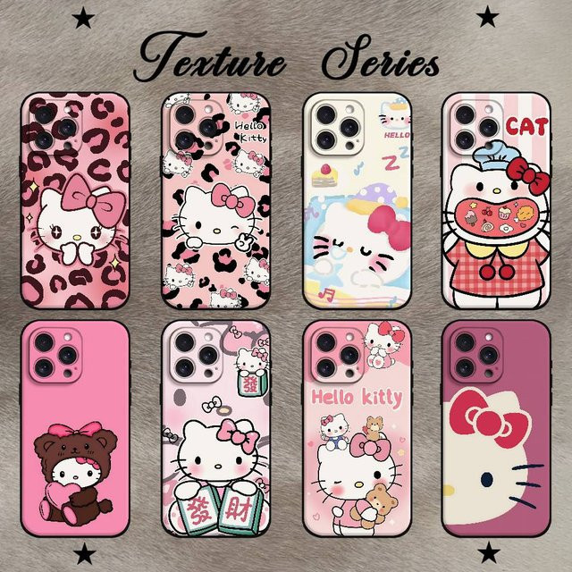 Hello Kitty Handyhülle für Apple iPhone in Pink, weiche TPU Schutzhülle - Bild 1
