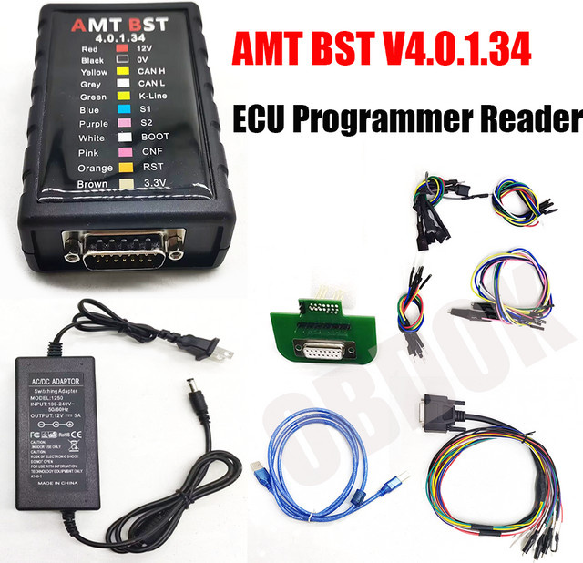AMT BST ECU Programmiergerät V4.0.1.34 Universal Bench Read Write Service Tool für MG1 MD1 Protokoll in Schwarz - Bild 1
