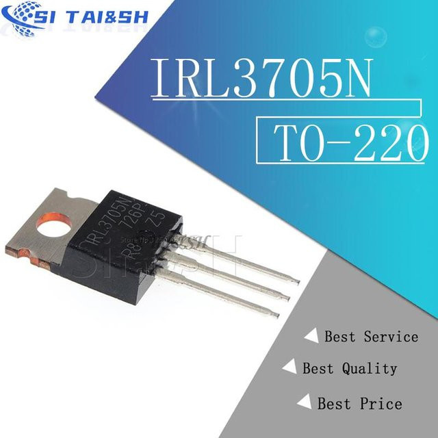 10er Set Transistoren Si Tai&SH in Schwarz, verschiedene Modelle wie IRL3705N, IRLB8721, HFA15TB60, IRF3808, IRF4227, LM317T und IRF3205 im TO-220 Gehäuse - Bild 1