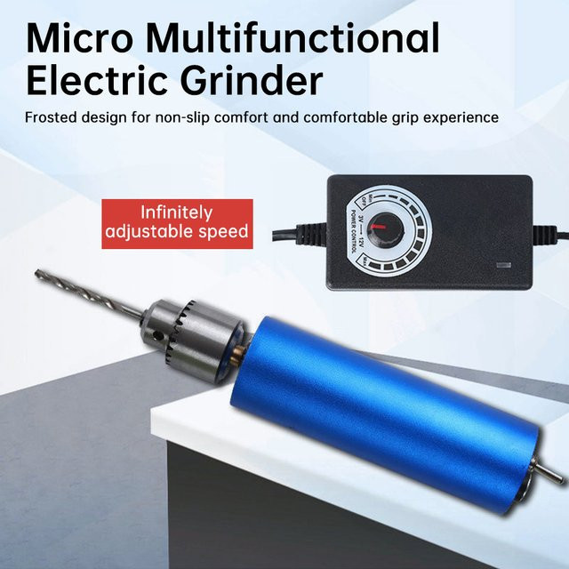 Aideepen Mini-Metallschleifer mit stufenloser Geschwindigkeitsregelung, elektrischer Polier- und Gravurschleifer mit 12.000 U/min - Bild 1