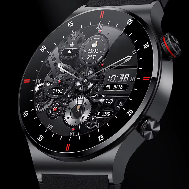 ChiBear Smartwatch, GPS, Bluetooth, NFC, Schwarz, Herren, 44 mm - Bild 2